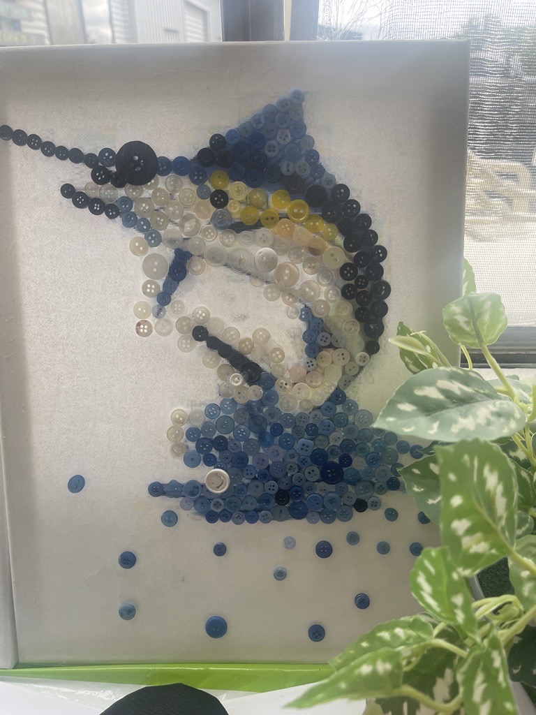 Button Art - Sword Fish